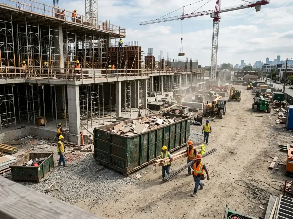 commercial-construction-site-w-002 — frequently asked questions, Low Cost Construction Dumpster Rental in Menifee, CA